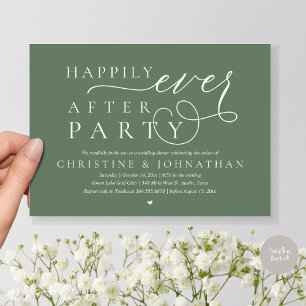 Invitation Elopement Mariage Moderne, Heureusement Jamais Apr