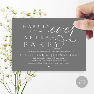 Invitation Elopement Mariage Moderne, Heureusement Jamais Apr
