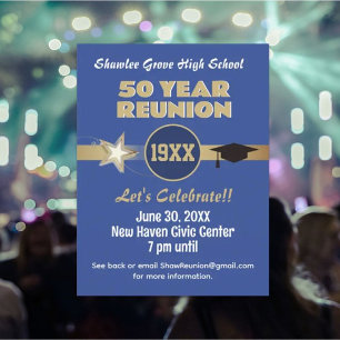 Invitation Em ! Toute année Classe Reunion Carte p