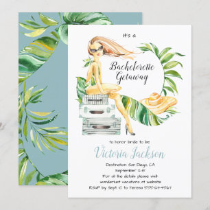 Invitation Emballez vos bagages Bagages de bagagerie Bachelor