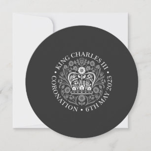 Invitation Emblème du couronnement du roi Charles III