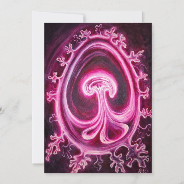 Invitation Embryo avec placenta (Devant)