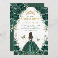 Emerald Enchanted Forest Quinceañera Princess