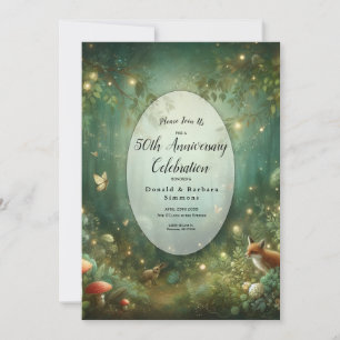 Invitation Emerald Green Enchanted Forest