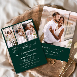 Invitation Emerald Green Le Mariage du Mariage photo