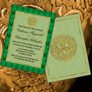 Invitation Emerald Green Mariage irlandais