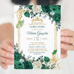 Invitation Emerald Green Mexicaine Charra Mis Quince Invitati<br><div class="desc">Emerald Green Mexican Charra Mis Quince Invitation Mis Quince Anos,  15e anniversaire, </div>