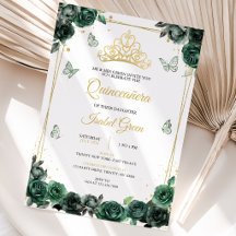 Émeraude Verte Or Quinceañera