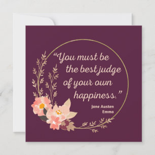 Invitation Emma De Jane Austen Citation I - Style Cute
