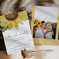 EMMA Rustic Sunflower Bridal Brunch et Bubbly
