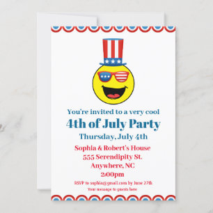 Invitation Emoji, Cool du parti 4 juillet