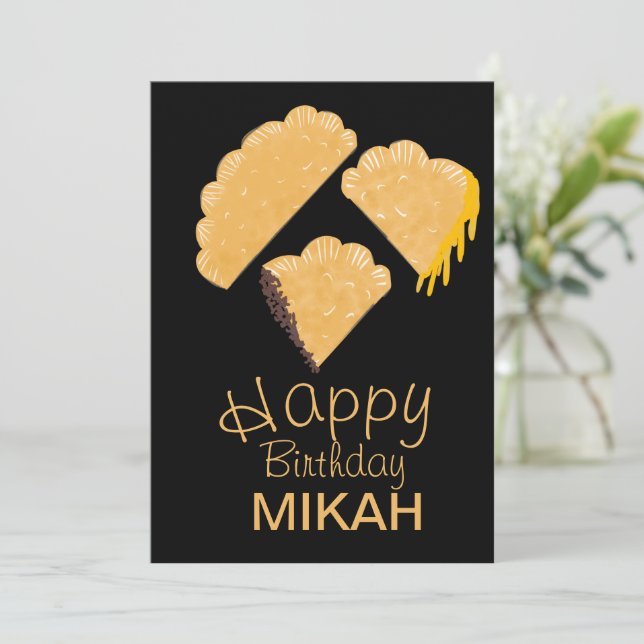 Invitation Empanada Main Drathday (Debout devant)