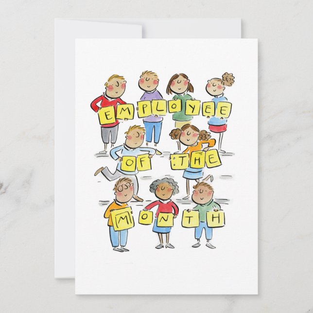 Invitation Employé du mois (Devant)