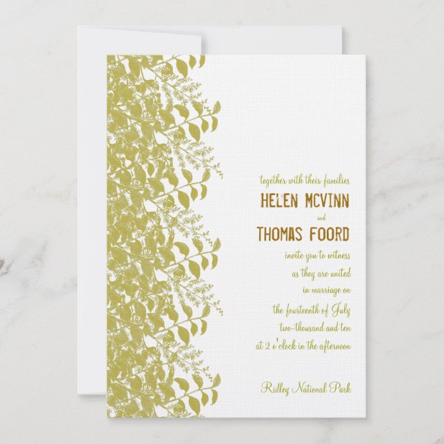 Invitation Empreinte (Devant)