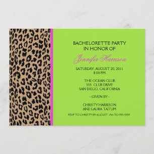Invitation Empreinte de léopard