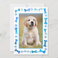 Empreintes de pattes bleus Nouveau chien animal de