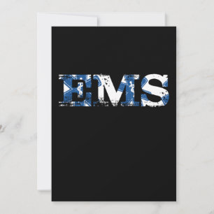 Invitation EMS EMT Doctor Paramedic Caduceus Medicine Ambulan