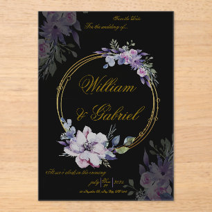 Invitation en acrylique