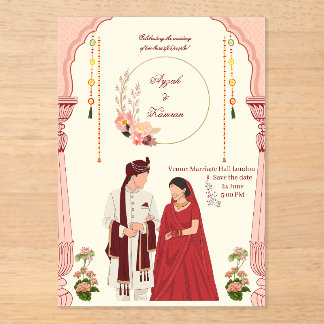 Invitation en acrylique