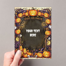 Invitation en acrylique Halloween mignonne #10