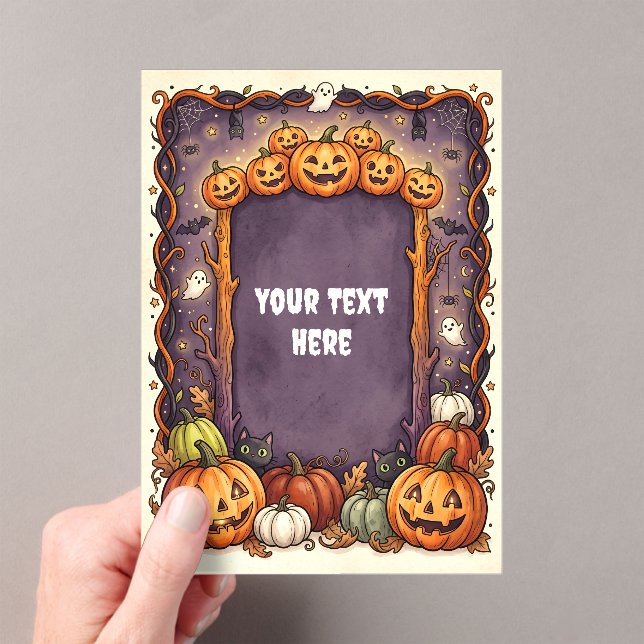 Invitation en acrylique Halloween mignonne #9 (In situ (ordinateur de poche))