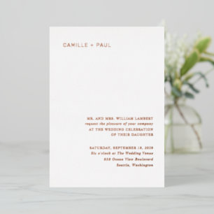 INVITATION EN ALUMINIUM