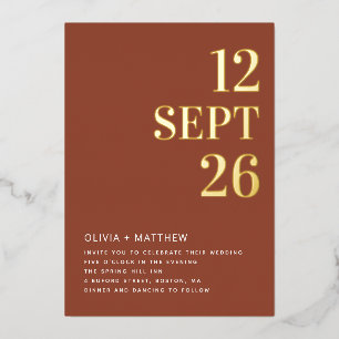 INVITATION EN ALUMINIUM 