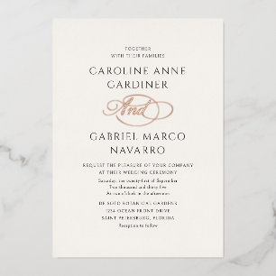 INVITATION EN ALUMINIUM 