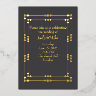 INVITATION EN ALUMINIUM 