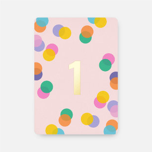 Invitation En Aluminium 1er anniversaire de la fille rose et or