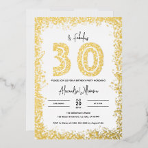 30 ans et fabuleux 30e anniversaire fête or réel