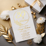 Invitation En Aluminium 30 et fabuleuse fête du 30e anniversaire bloquée<br><div class="desc">Design élégant de typographie "30 et fabuleux" 30e anniversaire design avec un cadre circulaire rose contour.</div>