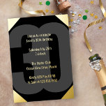 Invitation En Aluminium 30e anniversaire audacieux Luxe noir et or<br><div class="desc">Luxe noir et or 30e anniversaire Invitation avec une véritable feuille d'or chatoyante. Design audacieux et frappant mais simple et minimal avec un nombre surdimensionné 30 et une typographie claire et grande pour les détails invitations, que vous pouvez personnaliser en coque supérieur ou inférieur. Invitation de fête du 30e anniversaire...</div>