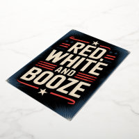 4 juillet Booze | Blanc rouge et Booze