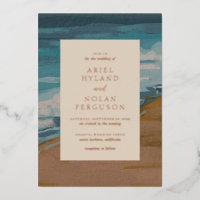 Abstrait Coastal Chic Mariage moderne