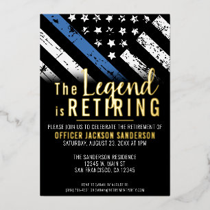 Invitation En Aluminium Agent de l'application de la loi du Parti de la re