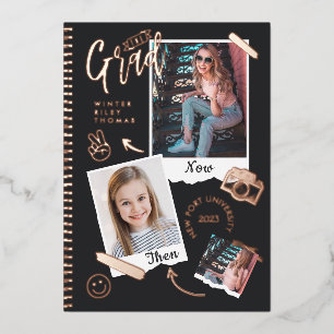 Invitation En Aluminium Album photo scrapbook amusant Cahier de notes Then