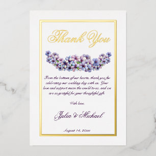 Invitation En Aluminium Ambiance romantique et poétique Pastel Lilac