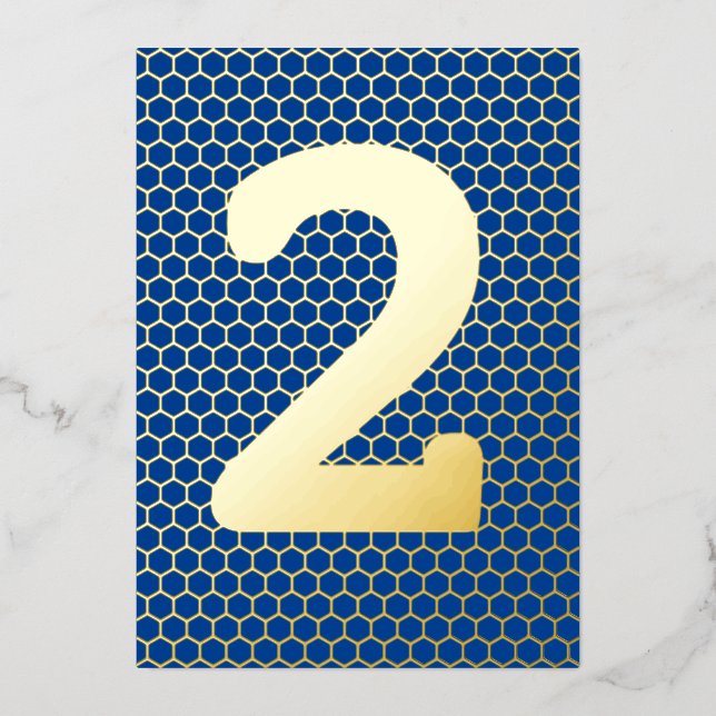 Invitation En Aluminium Amusants Moderne Personnalisé Or Pressé Anniversai (Recto)