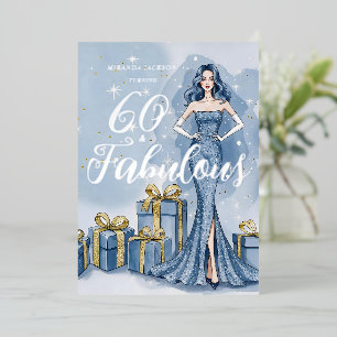 Invitation En Aluminium Ancien Hollywood Glamour Anniversaire Paillettes B