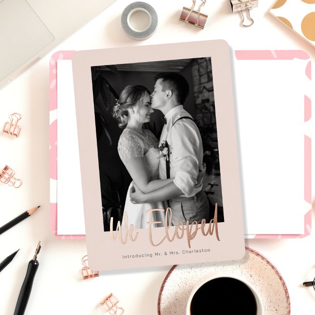 Invitation En Aluminium Annonce de fuite en véritables feuilles métallique (Créateur téléchargé)