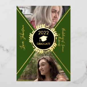 Invitation En Aluminium Annonce de remise de diplôme à motif géométrique e