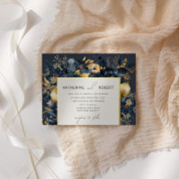 Aquarelle Midnight Blue Gold FlorMariage