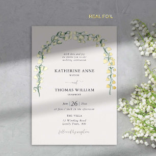Invitation En Aluminium Arche de mariage bohème chic aquarelle Vallée de L
