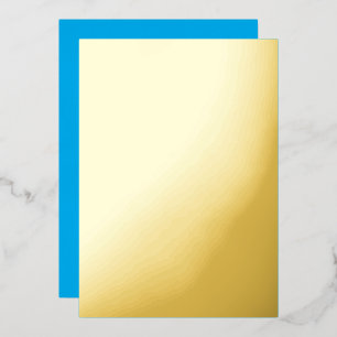 Invitation En Aluminium Arrière - plan bleu cyan solide Style minimalist