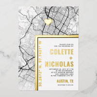 Austin, Texas Love Locator | Mariage sur le thème