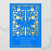 Azure Blue Royal Medieval Mariage