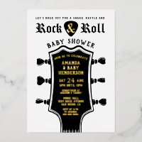 Baby Shower Guitare Rock and Roll