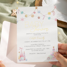 Baby shower Pastel Winter Wonderland