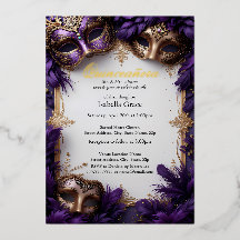 Bal Masqué Quinceañera Royal Baroque Violet